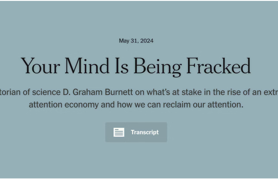 Your Mind is Being Fracked